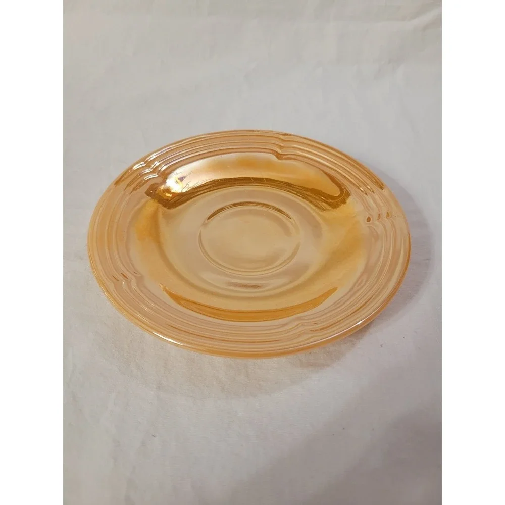 Fire King Peach Lustre Saucer Dish 6